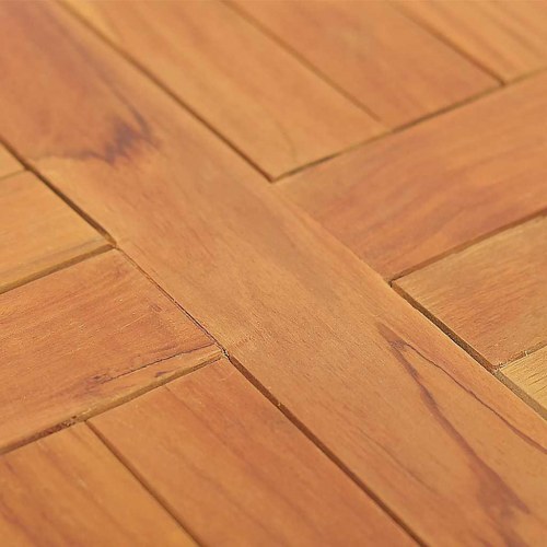 Bordplade 2,5 cm 40 cm rund massivt teaktræ