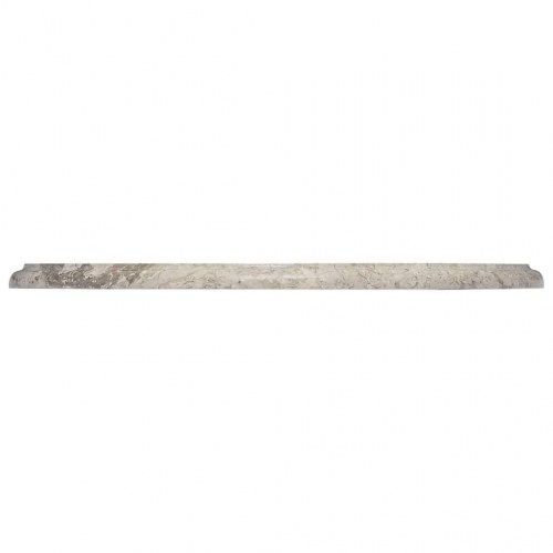 Bordplade i marmor Ø50 x 2,5 cm - grå rund