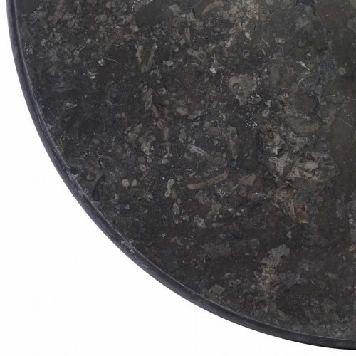 Rund bordplade Ø50 x 2,5 cm - marmor, sort