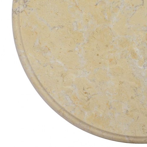 Bordplade i marmor Ø40 x 2,5 cm - cremefarvet