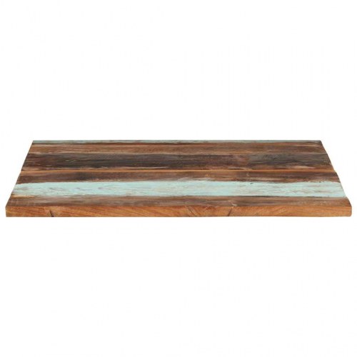 Firkantet bordplade 80×80 cm i massivt genbrugstræ, 25-27 mm
