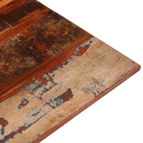 Bordplade 80×80 cm - firkantet i massivt genbrugstræ, 15-16 mm