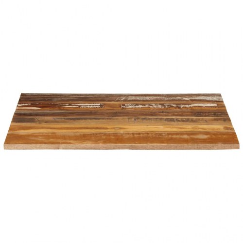 Firkantet bordplade 70 × 70 cm - massivt genbrugstræ, 15-16 mm