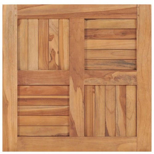 Bordplade 60x60x2,5 cm massivt teaktræ
