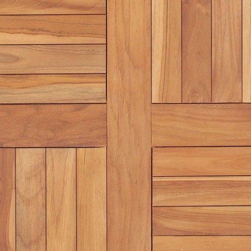Bordplade 60x60x2,5 cm massivt teaktræ