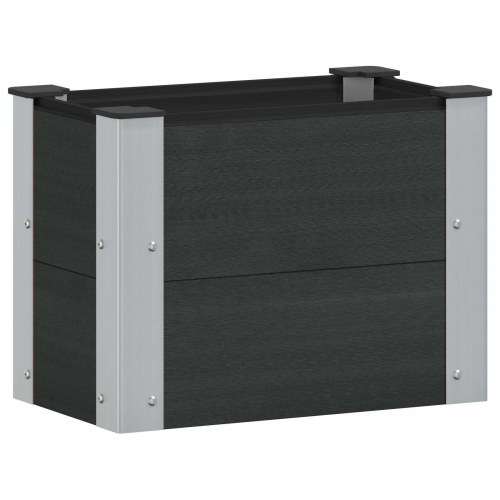 Højbed Sort 50 x 30 x 36 cm alu.