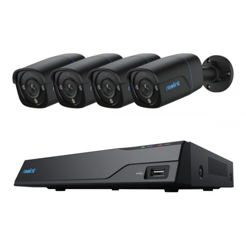Reolink NVS8-8MB4 NVR-overvågningssæt med 4 PoE 8MP kameraer - 2 TB HDD, 8 kanaler