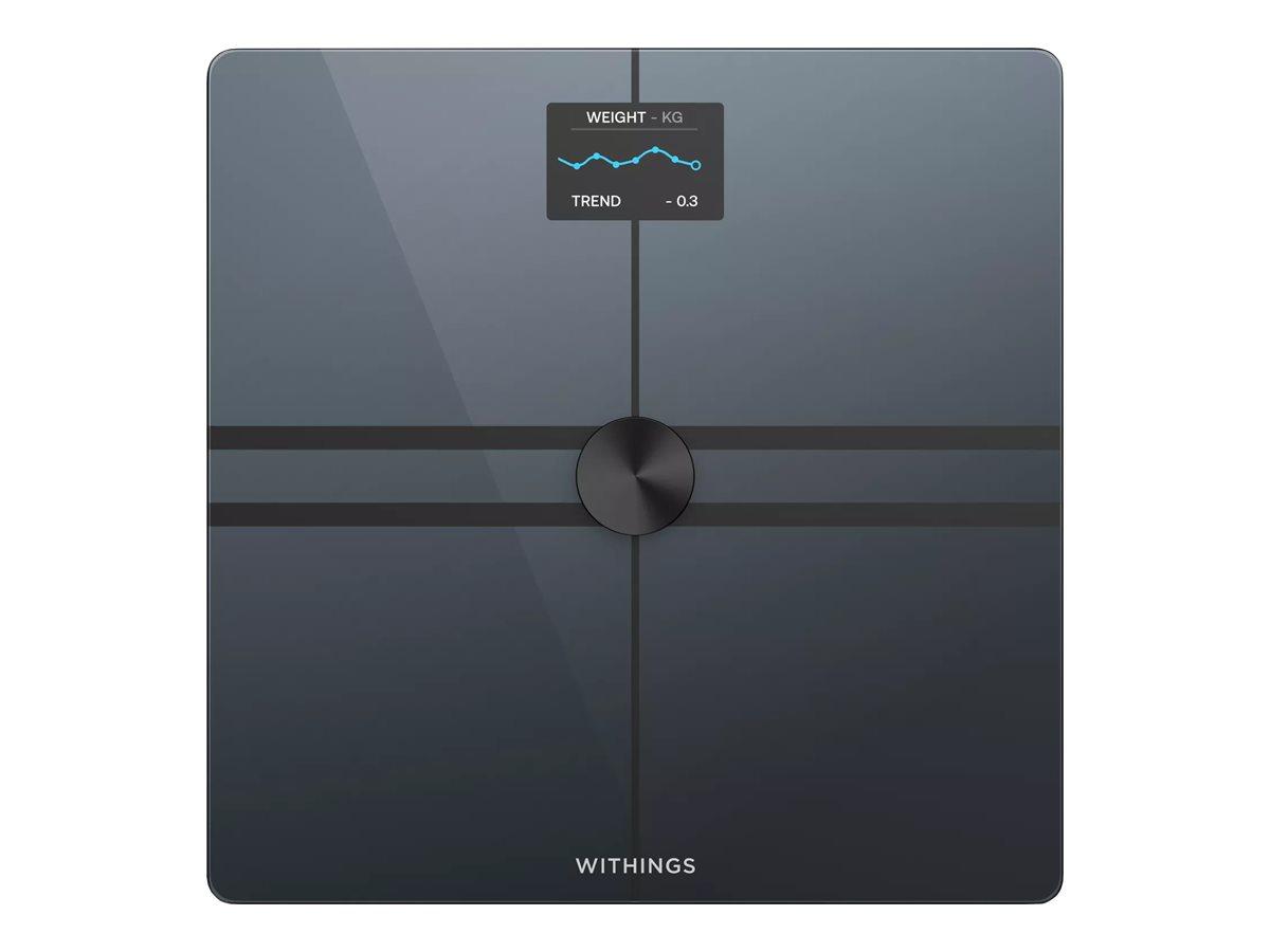 Withings Body Comp badevægt - sort, Wi‑Fi, avanceret kropsanalyse