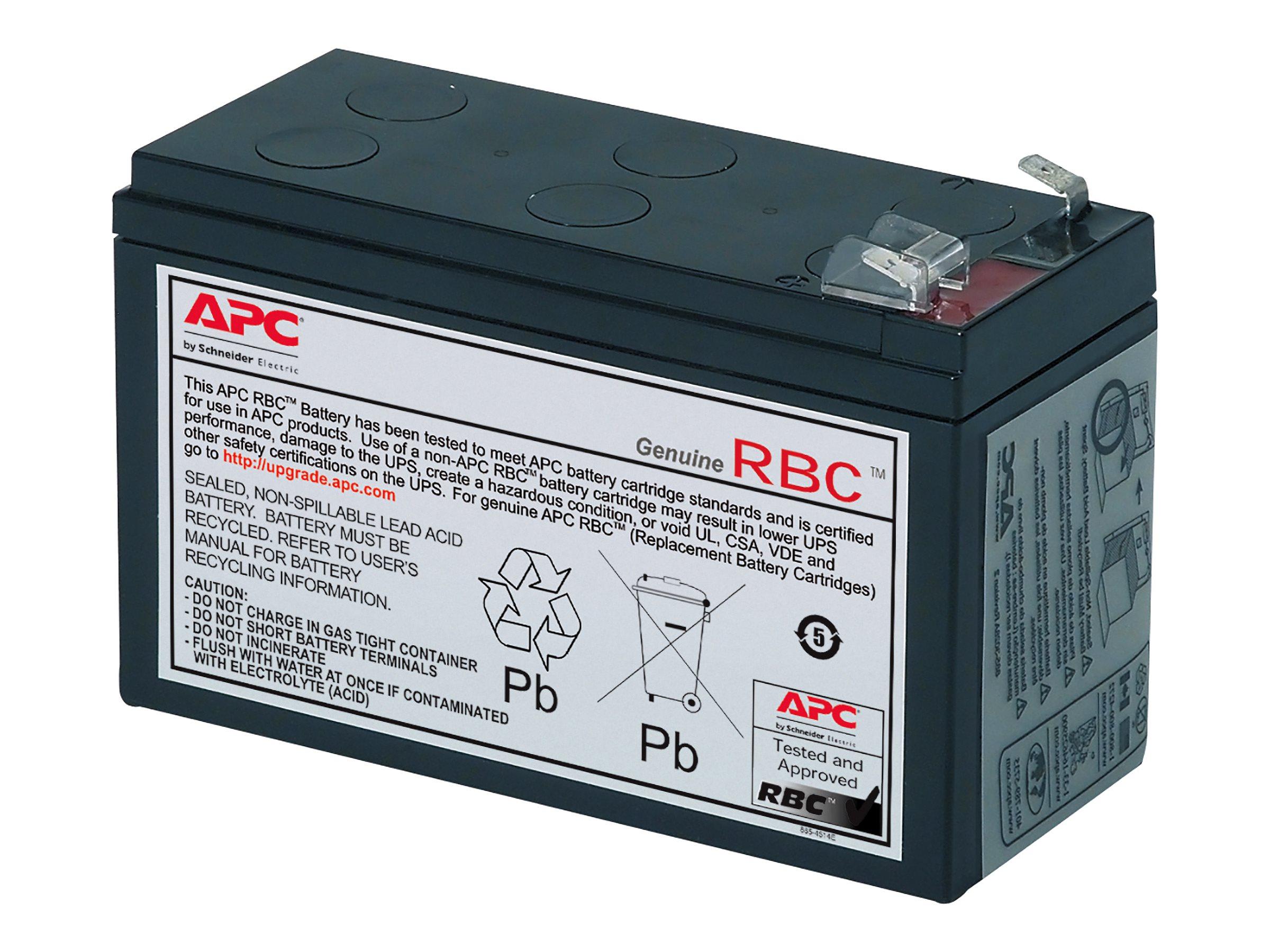 APC RBC17 - udskiftningsbatteri til UPS (blysyre, sort)