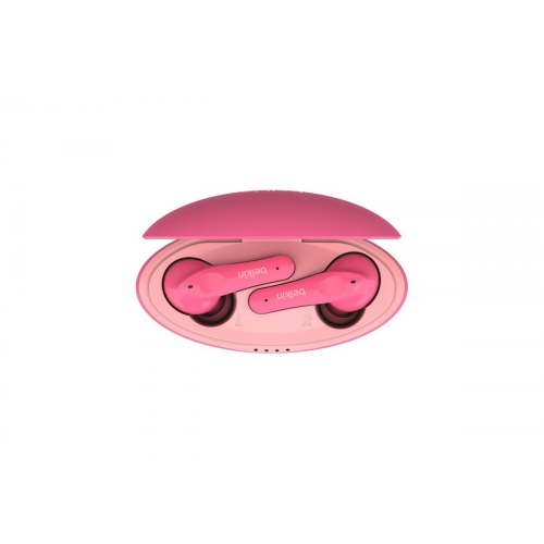 Belkin SoundForm Nano til børn - ægte trådløse øretelefoner med mikrofon, Bluetooth - pink
