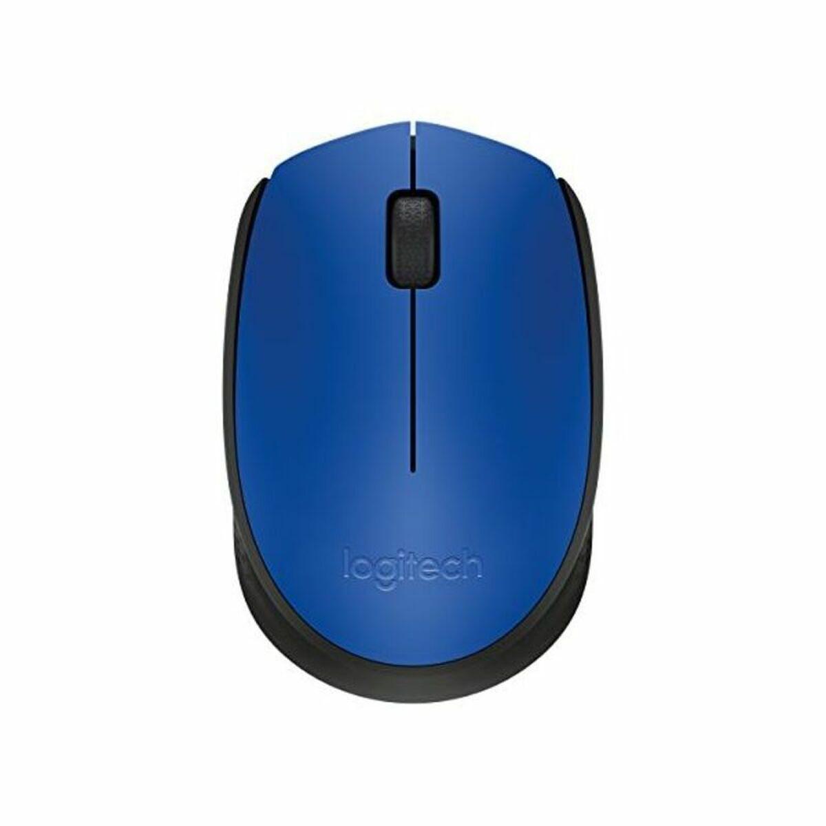 Logitech M171 trådløs mus - blå/sort, 1000 dpi
