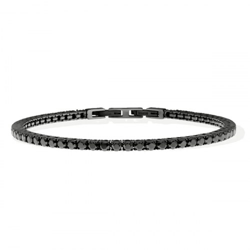 LIU JO MLJ561 armbånd til kvinder - sort tennisarmbånd