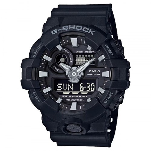 Casio G-Shock GA-700 Herreur - Oversized Full Black 53 mm