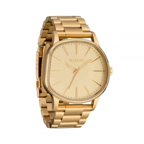 Nixon A1461-502 dameur - elegant armbåndsur i guldtone