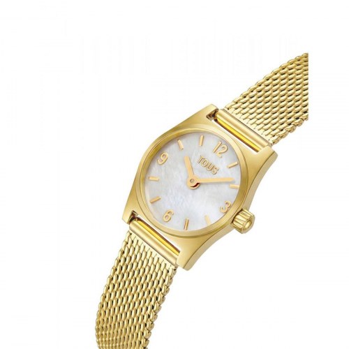 Tous Dameur 3000150300 - elegant armbåndsur i gyldent rustfrit stål