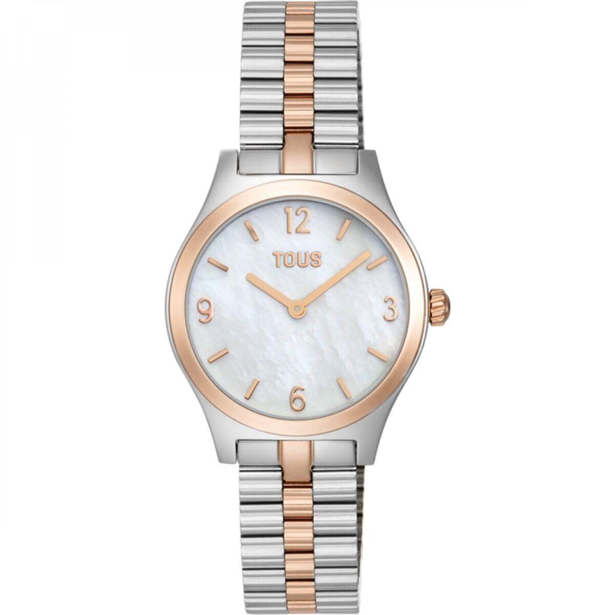 Tous dameur 3000149300 - elegant armbåndsur i rustfrit stål, to-farvet