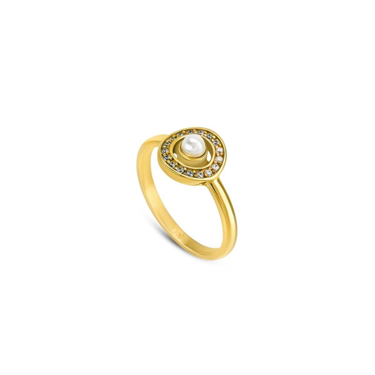 One Jewels OJATR01D-7 ring til kvinder - gylden, str. 7