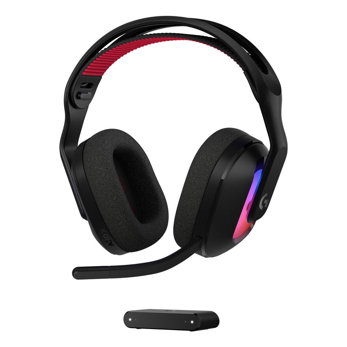 Logitech hovedtelefoner 939-002247 - trådløse over-ear med mikrofon, sort/multifarvet