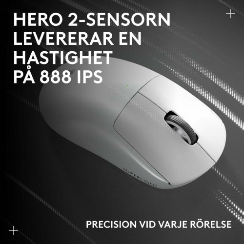 Logitech mus 910-007539 - hvid, trådløs gaming mus