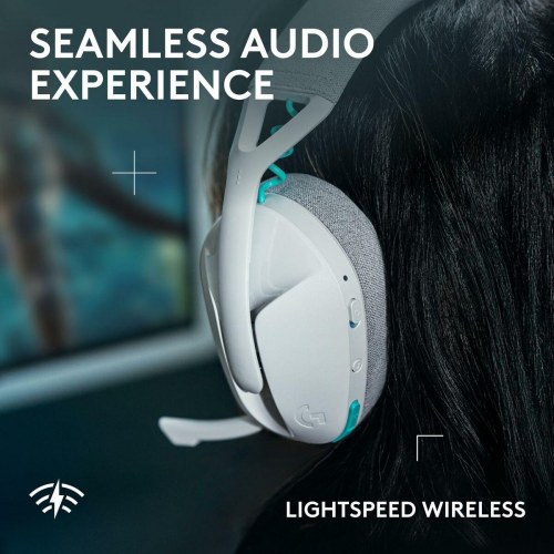 Logitech 981-001569 gaming-headset med mikrofon - Hvid
