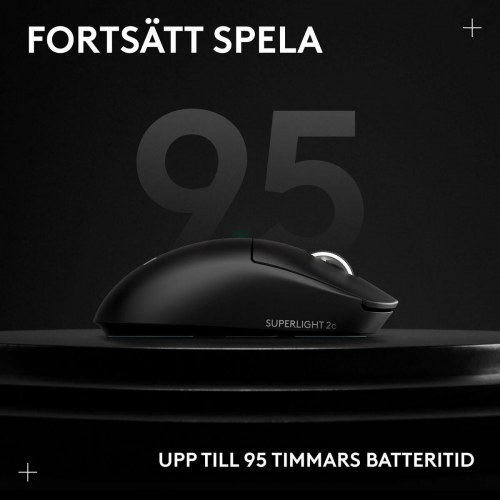 Logitech Superlight 2c trådløs gaming-mus - Sort