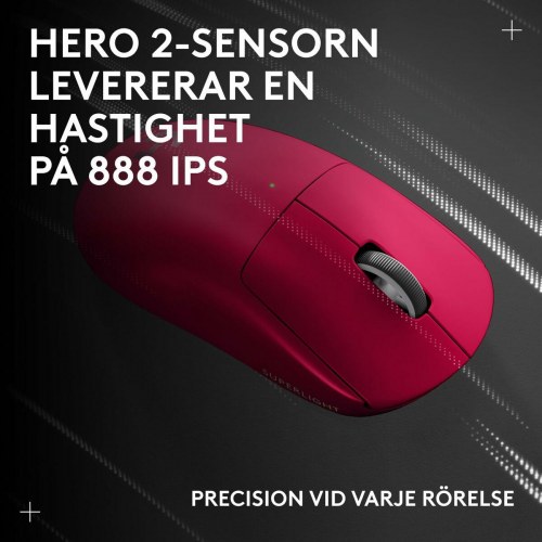 Logitech PRO X Superlight 2c trådløs gaming-mus - Pink Magenta