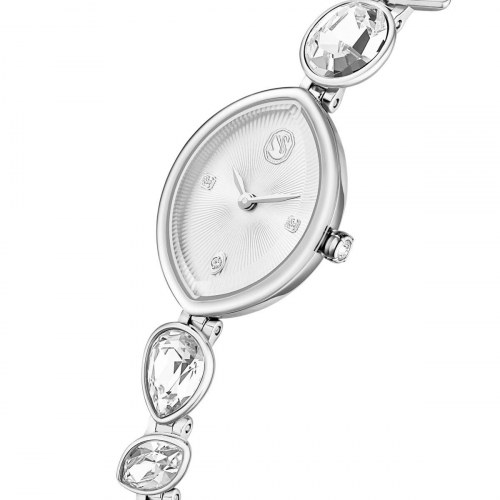 Swarovski 5737955 dameur - elegant sølvfarvet armbåndsur i stål