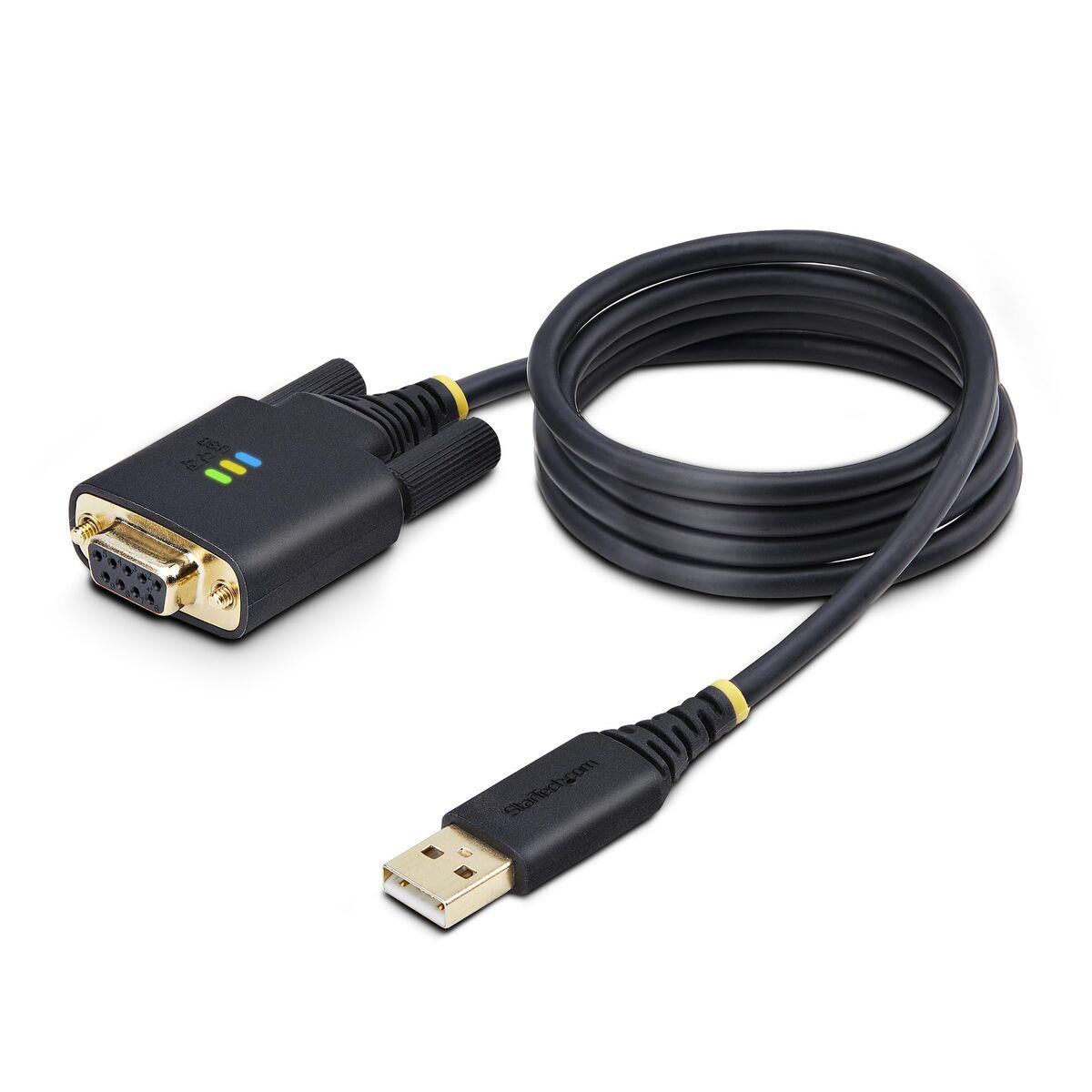 Startech 1P3FFCNB-USB-SERIAL USB til DB9 serielt kabel - 1 m, sort
