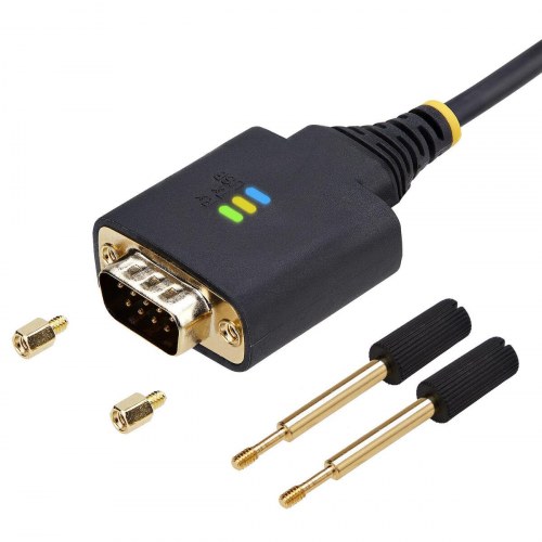 StarTech 2P6FFC-USB-SERIAL USB til 2x seriel kabel - sort/grå