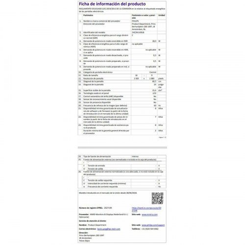 Philips 24E2N1100LB/00 23,8" Full HD skærm - 100 Hz, IPS