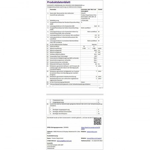 Philips 27E2N1100L/00 27" Full HD gaming skærm - 100 Hz, IPS