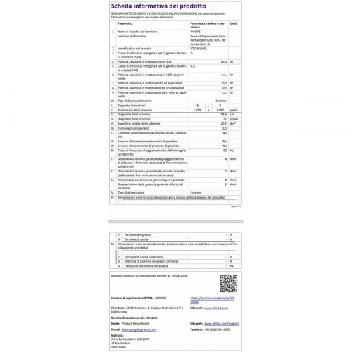 Philips 27E2N1100L/00 27" Full HD gaming skærm - 100 Hz, IPS