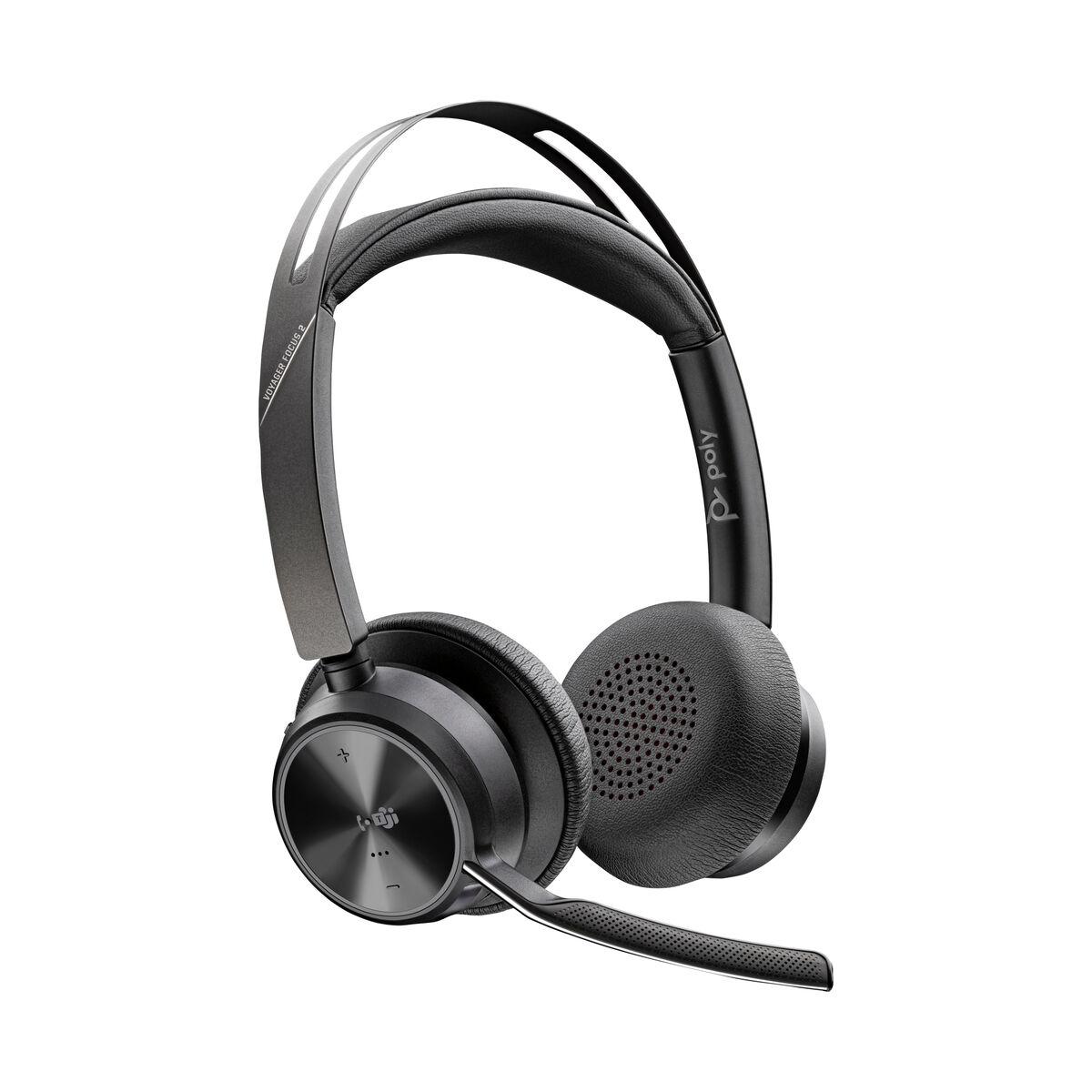 Poly Voyager Focus 2 trådløst headset med mikrofon - Sort