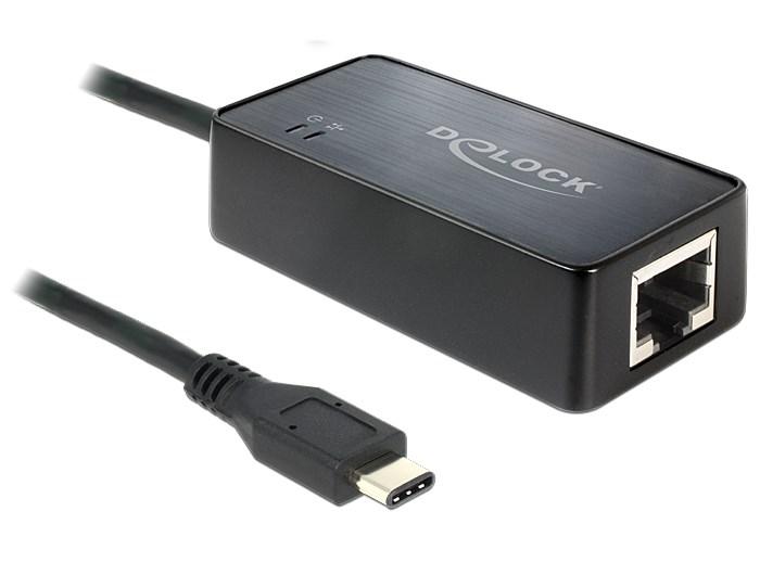 DeLOCK 62642 USB‑C til Gigabit Ethernet adapter (1000 Mbit/s)