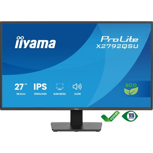 iiyama ProLite X2792QSU-B1 27" QHD IPS skærm - 120 Hz, sort