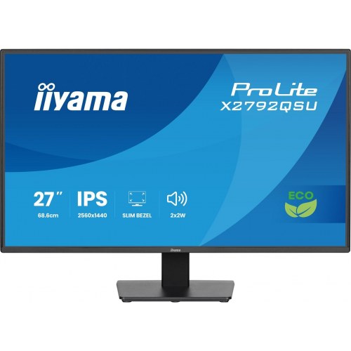 iiyama ProLite X2792QSU-B1 27" QHD IPS skærm - 120 Hz, sort