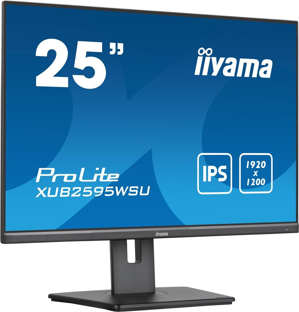 iiyama ProLite XUB2595WSU-B5 25" WUXGA IPS kontorskærm - sort