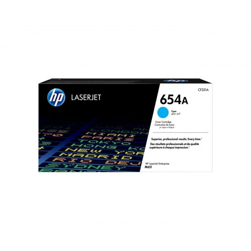 HP 654A cyan original LaserJet-toner (CF331A)
