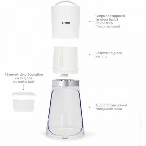 Livoo DOM462 isknuser - 30 W, 150 ml - Hvid (OUTLET A)