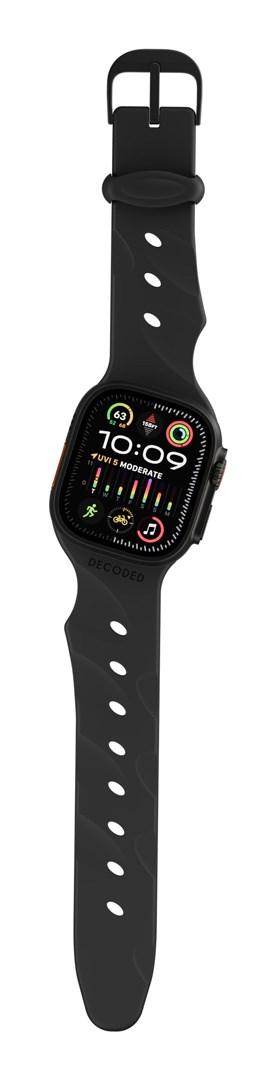 Decoded Ares Splice rem - sort silikone til Apple Watch