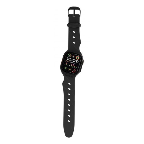 Ares Splice rem til Apple Watch - sort silikone