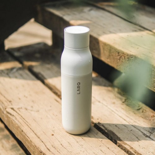 LARQ PureVis drikkeflaske 500 ml - Granite White (beige/hvid)