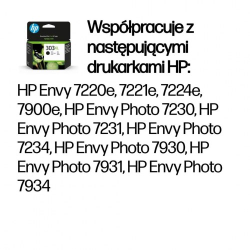 HP 303XL sort blækpatron - høj kapacitet, original