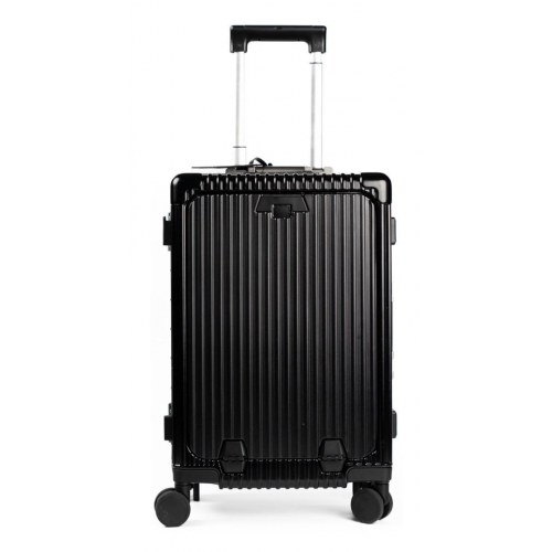 HGP-1 kuffert - sort ABS, 59,5 cm med 4 hjul og TSA-lås