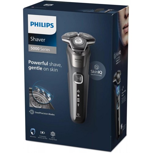 Philips Shaver Series 5000 S5887/30 - roterende barbermaskine med trimmer, sort/grå