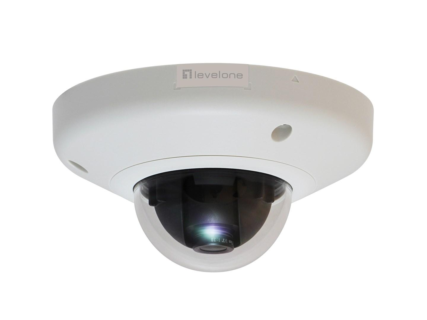 LevelOne HUBBLE fast dome IP-kamera 3 MP PoE - hærværkssikret