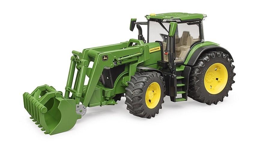 Bruder John Deere 7R 350 legetøjstraktor med frontlæsser