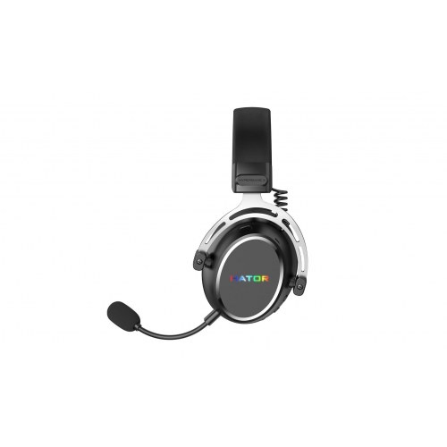 HATOR Hypergang 3 trådløst gaming-headset - hovedbøjle, USB-C/USB-A, Bluetooth, sort