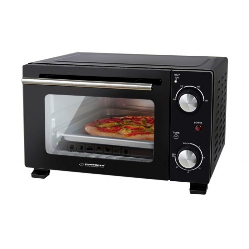Miniovn Esperanza 10 l - 800 W, sort (OUTLET A)