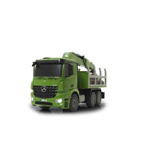 Fjernstyret lastbil til trætransport 1:20 - grøn, 4WD, 2,4 GHz